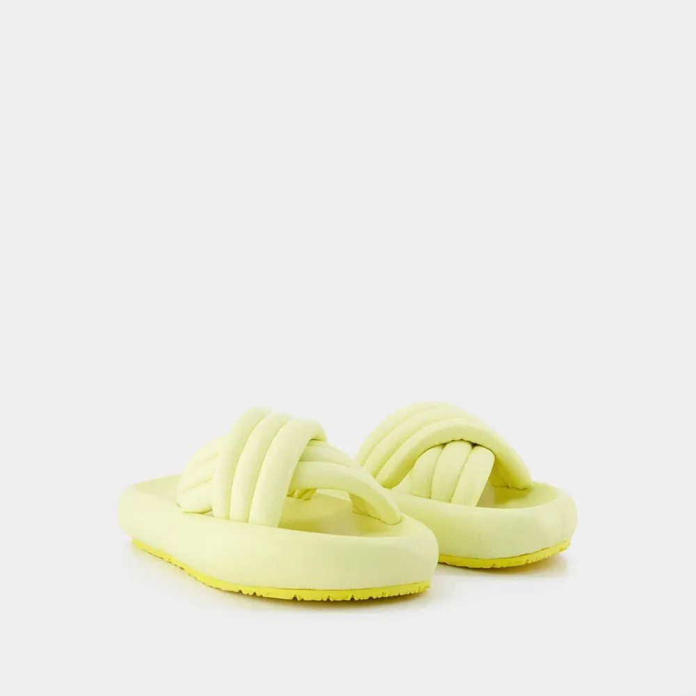 Niloo-Gb Sandals - Light Gold - Leather