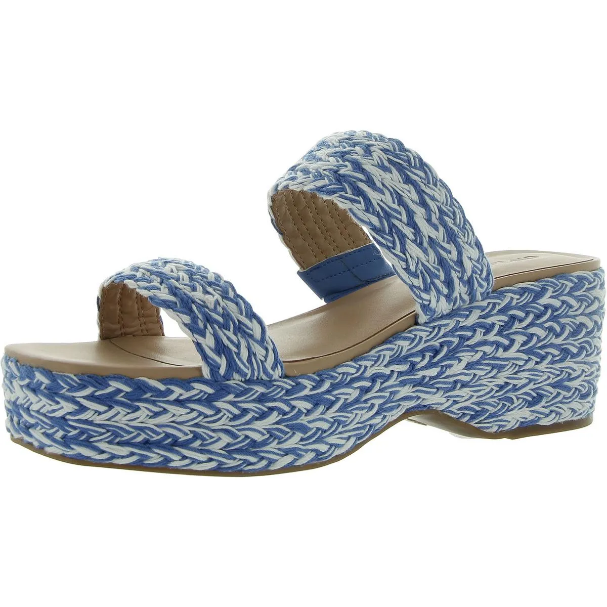 Norina Womens Woven Manmade Platform Sandals