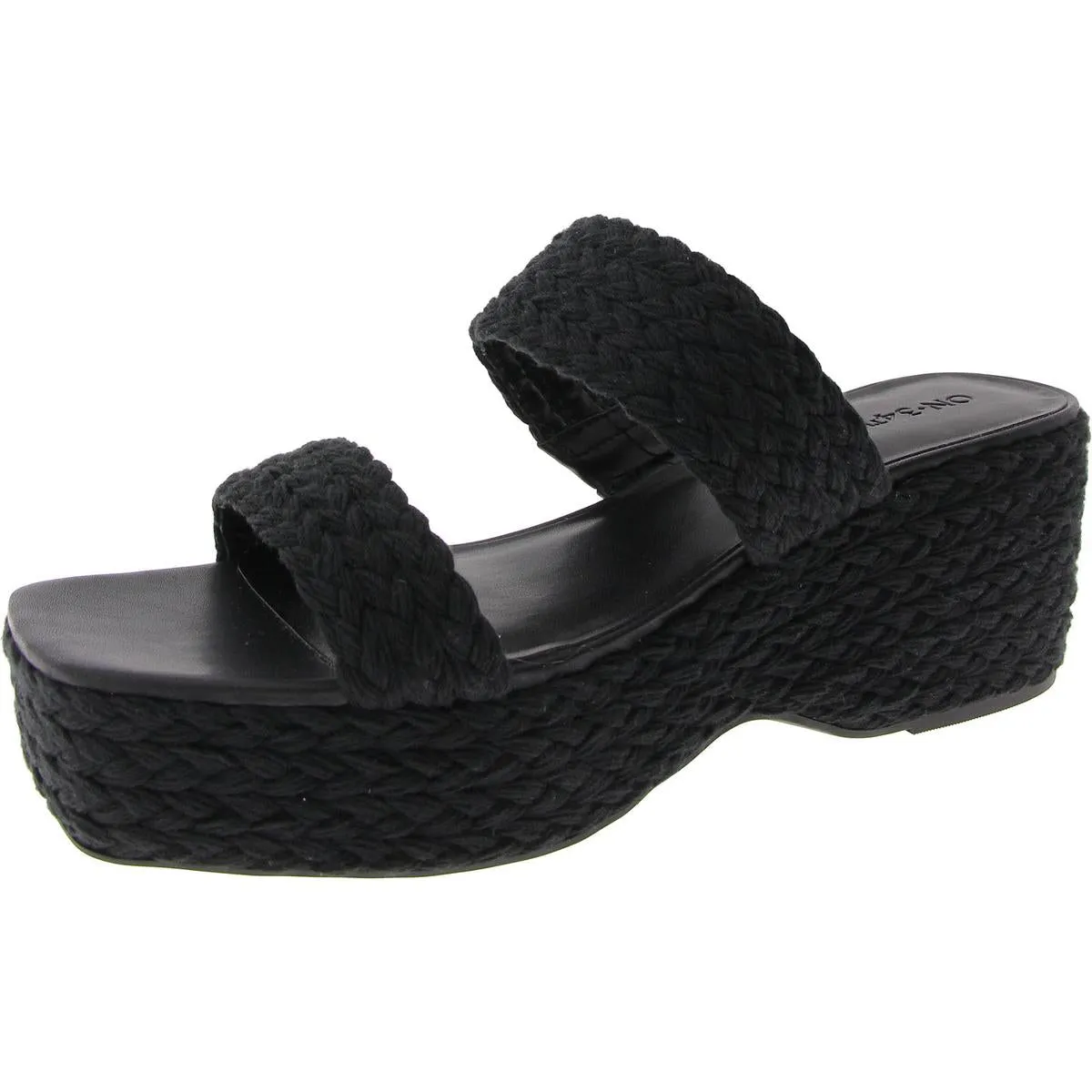 Norina Womens Woven Manmade Platform Sandals