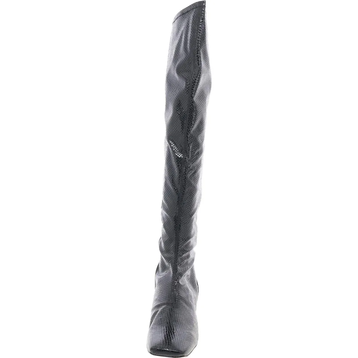 Novara Womens Pull On Square Toe Over-The-Knee Boots