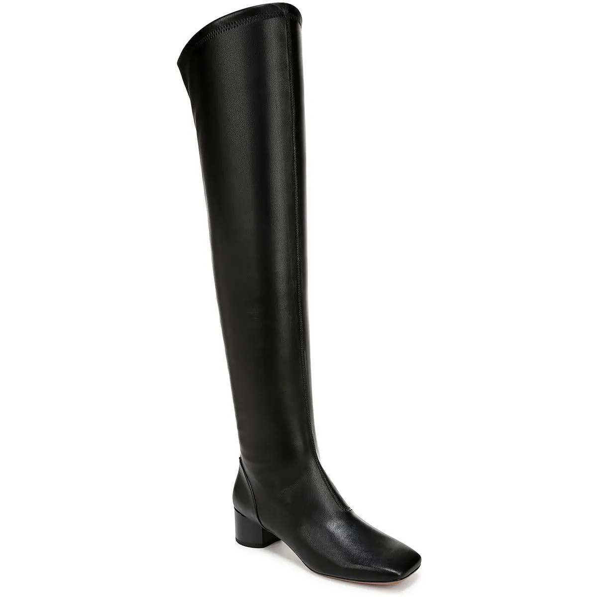 Novara Womens Pull On Square Toe Over-The-Knee Boots