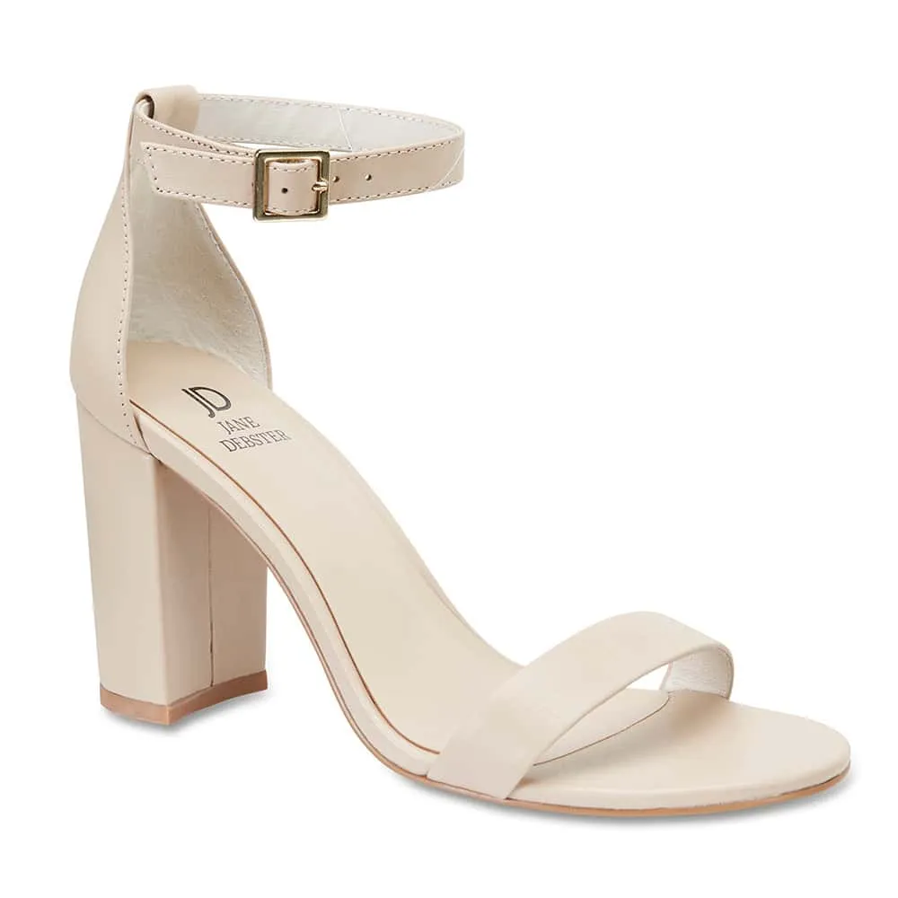 Odyssey Heel in Nude Leather