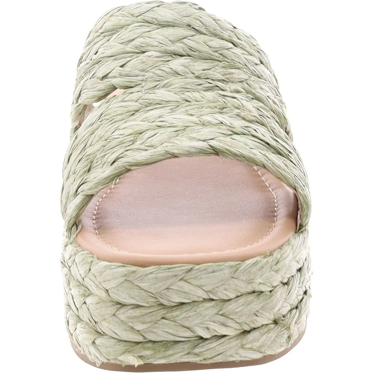 Olinkaa Womens Woven Open Toe Flatform Sandals