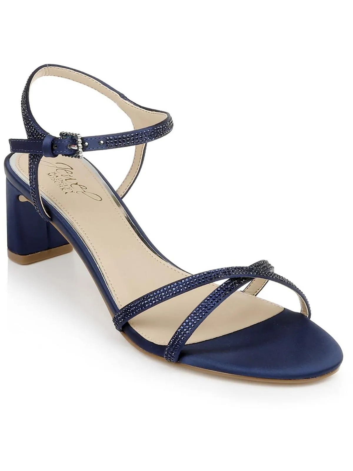 Omari II Womens Satin Ankle Strap Heels