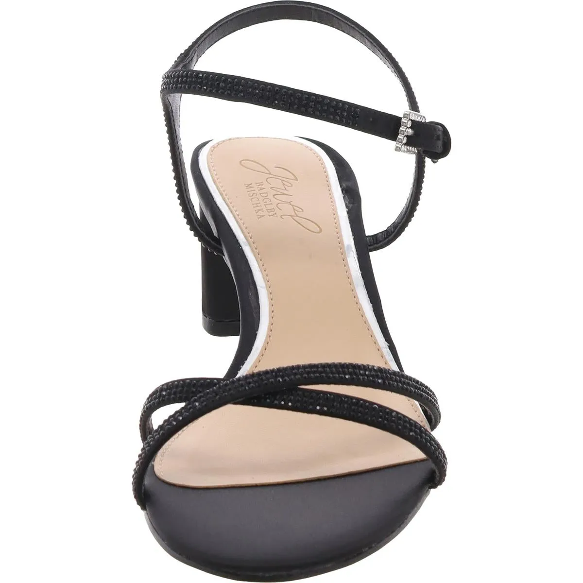 Omari II Womens Satin Ankle Strap Heels