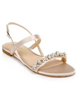 OSMOND Womens Glitter Embellish Ankle Strap