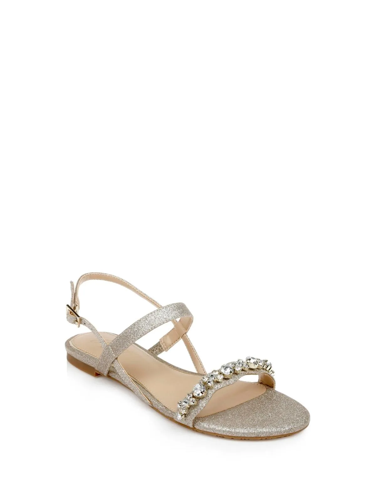 OSMOND Womens Glitter Embellish Ankle Strap