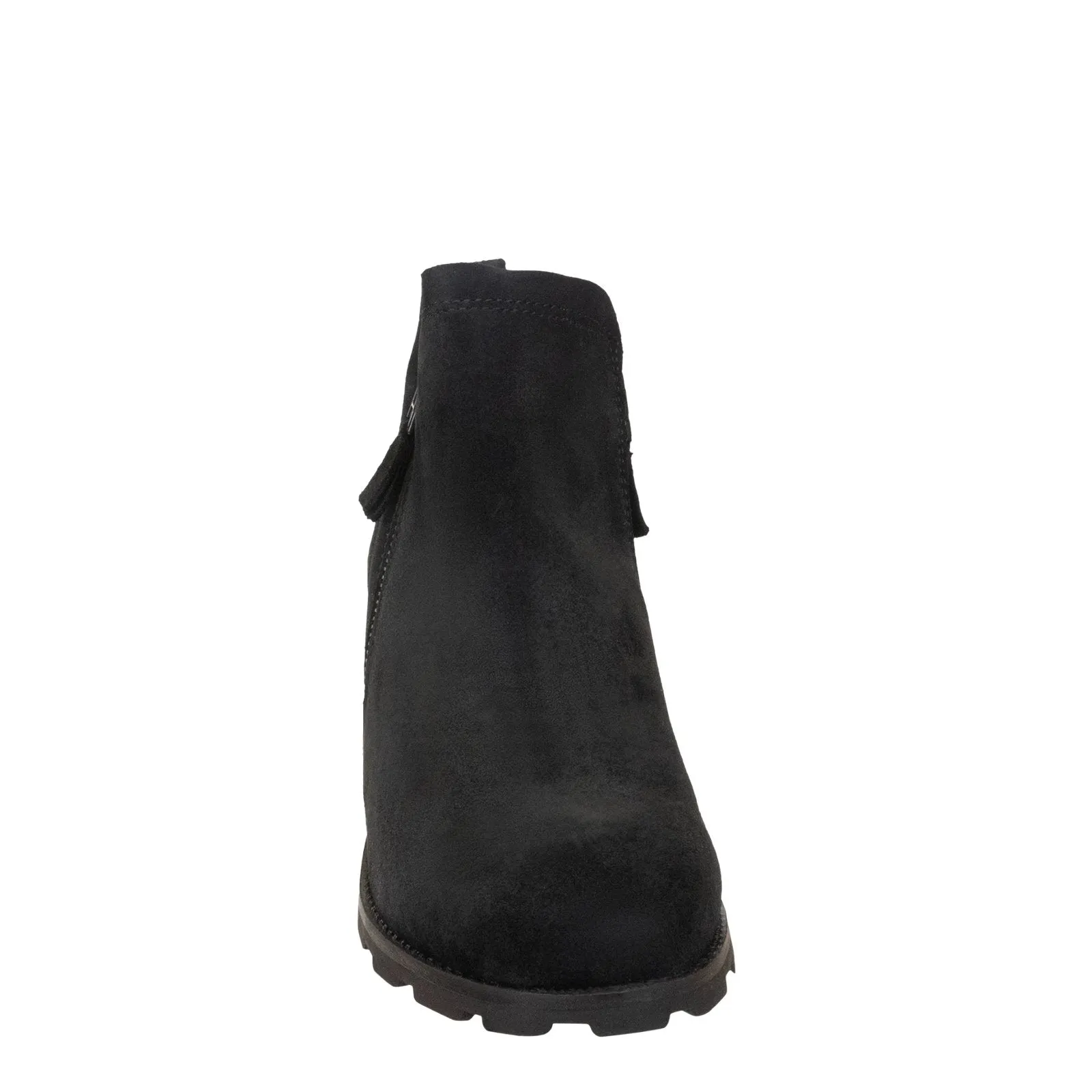 OTBT - STORY in BLACK Wedge Ankle Boots