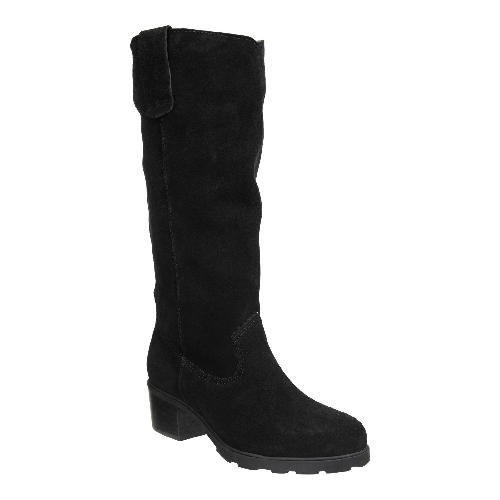 OTBT: TALLOW in BLACK Heeled Mid Shaft Boots