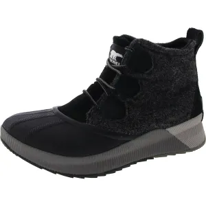 Out N About Womens Leather Lace Up Rain Boots