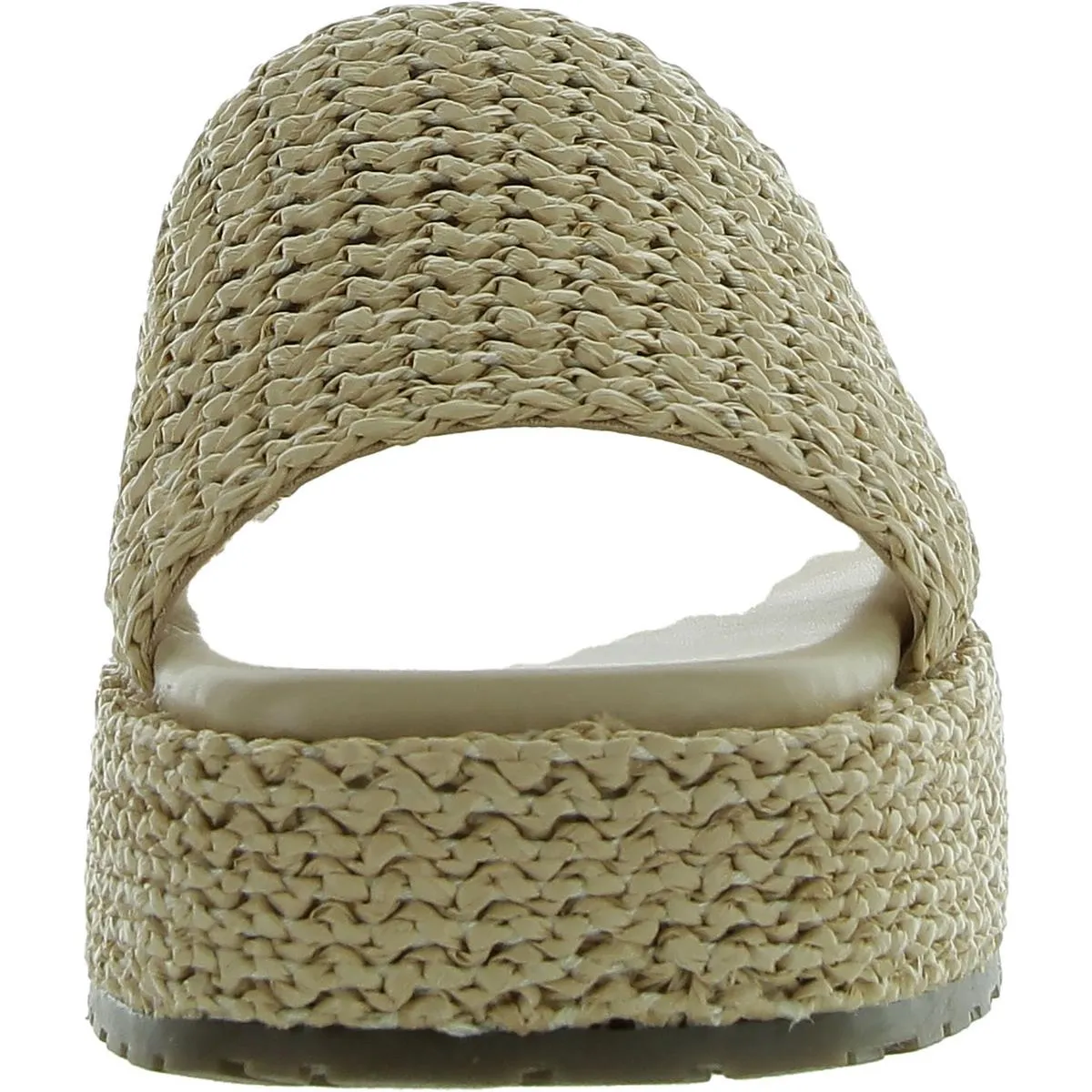 Pais Womens Solid Manmade Slide Sandals