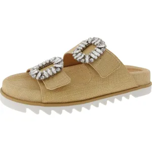 Paisley Flat Sandal Womens Rhinestone Woven Sport Sandals