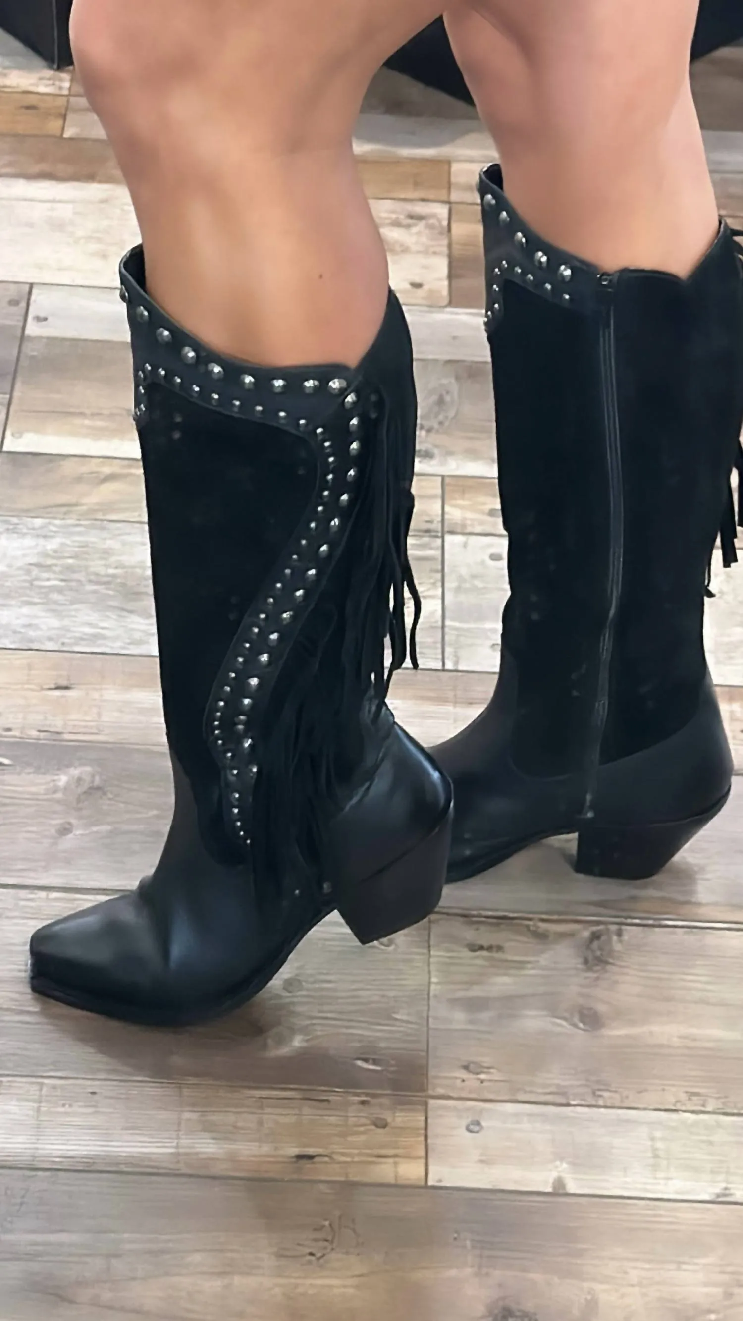Palomino Lather Boot In Black