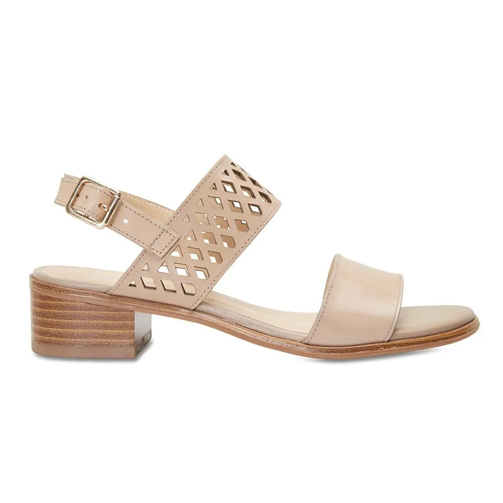 Panama Heel in Neutral Leather