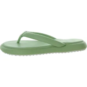Parisa Womens Faux Leather Slip-On Slide Sandals