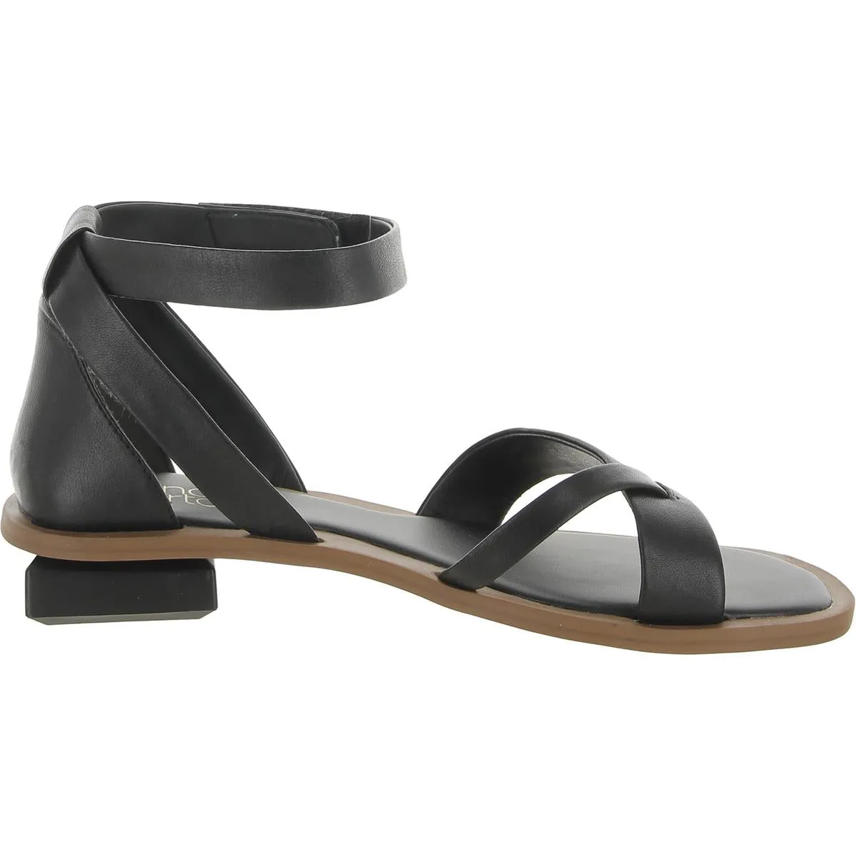 PARKER Womens Leather Open Toe Ankle Strap