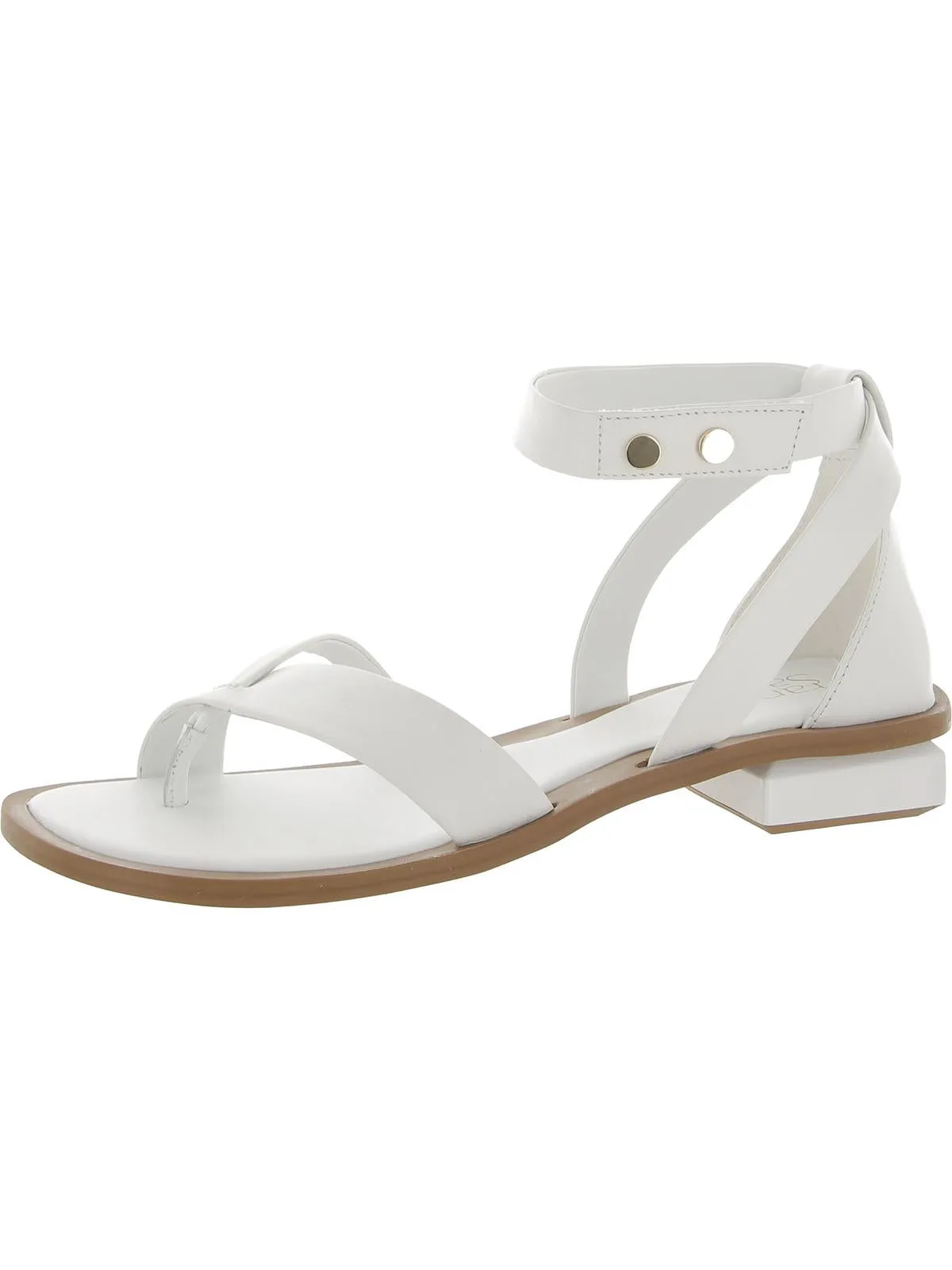 PARKER Womens Leather Open Toe Ankle Strap