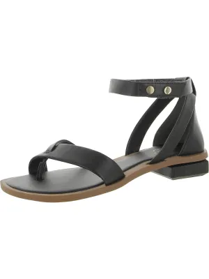PARKER Womens Leather Open Toe Ankle Strap
