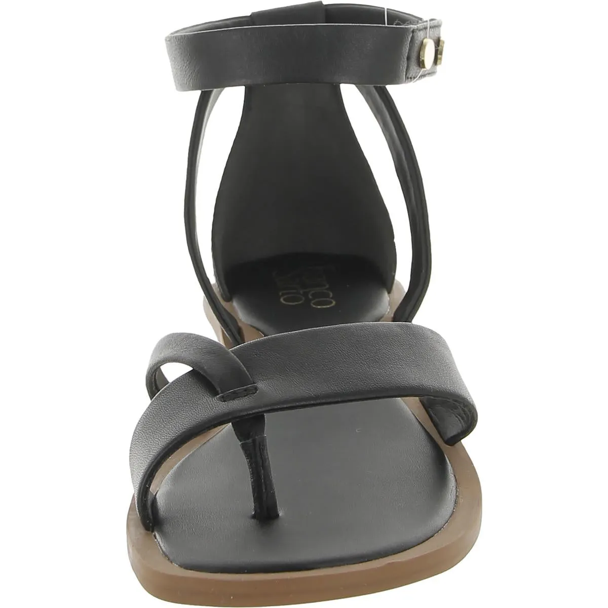 PARKER Womens Leather Open Toe Ankle Strap