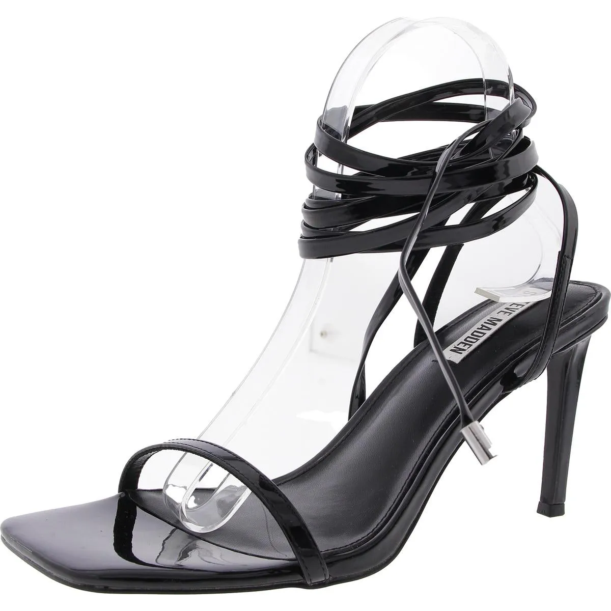 Passionate Womens Lace-Up Patent Heels