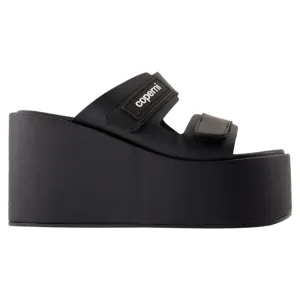 Patch Wedge Sandals - Coperni - Synthetic - Black