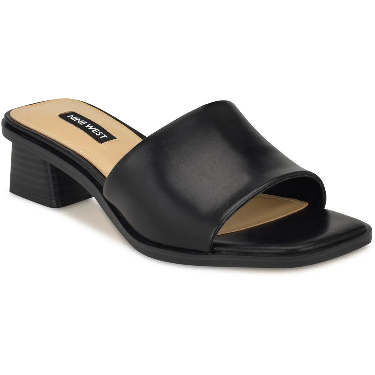 PATHI3 Womens Laceless Faux Leather Block Heel