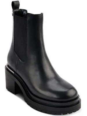 Patria   Womens Man Made Block Heel Chelsea Boots