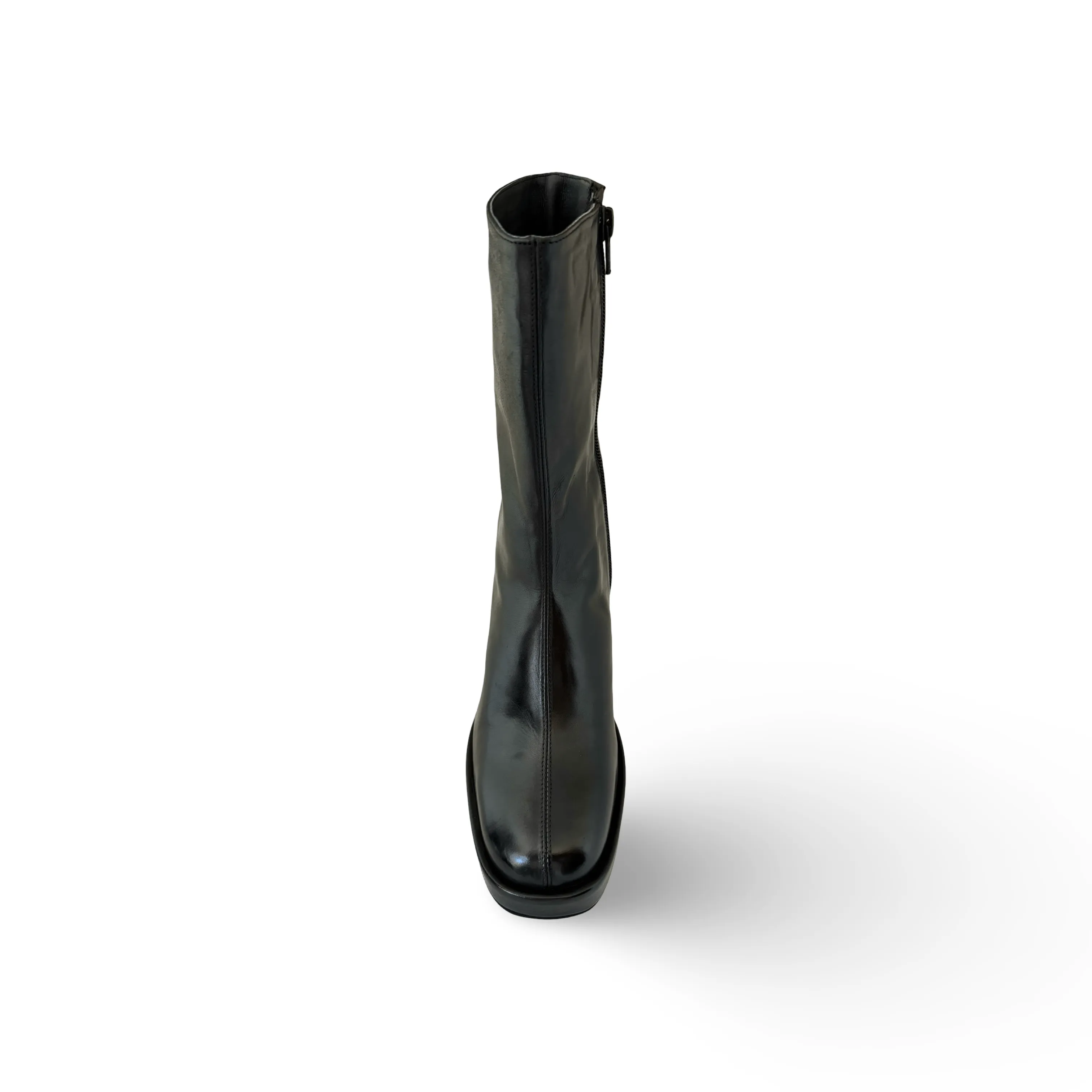 Penner Black Block Heel Boot