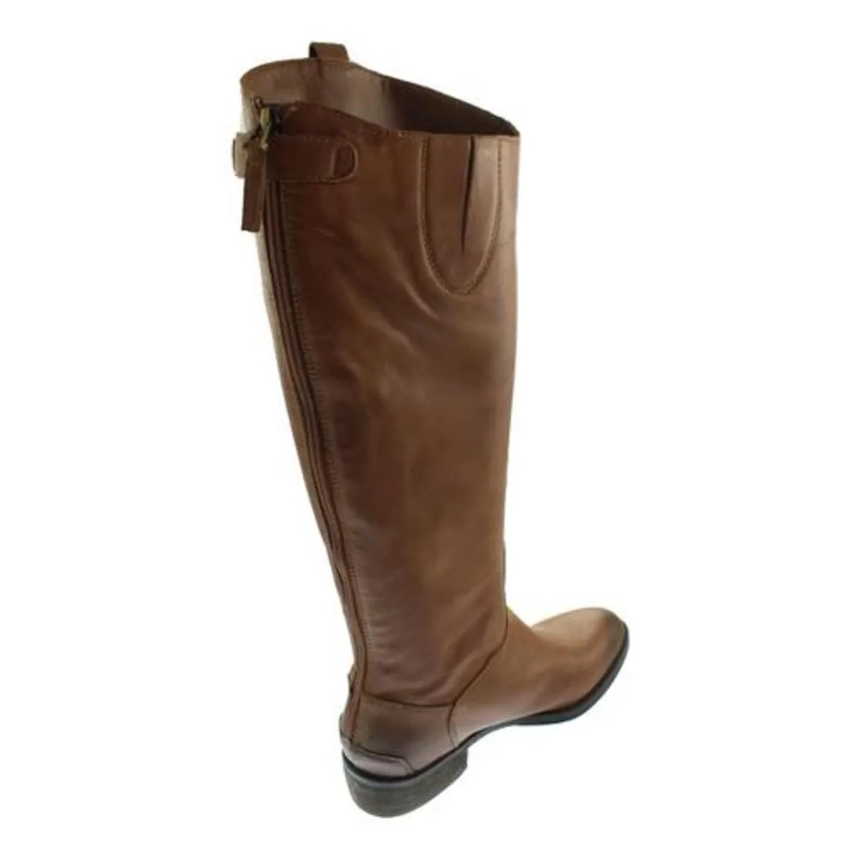 Penny Womens Solid Leather Riding Boots