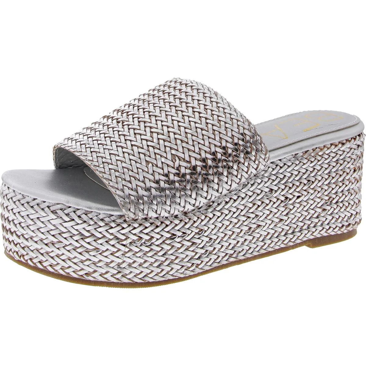 Peony Womens Woven Slide Sandals