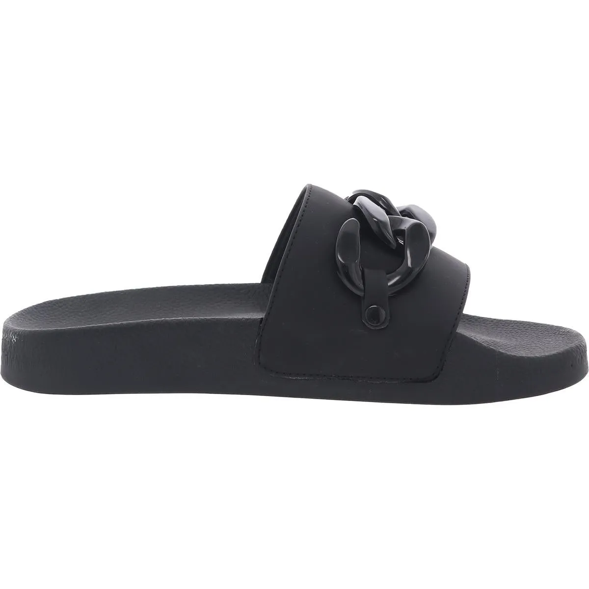 Peymin Womens Embellished Man Made Pool Slides