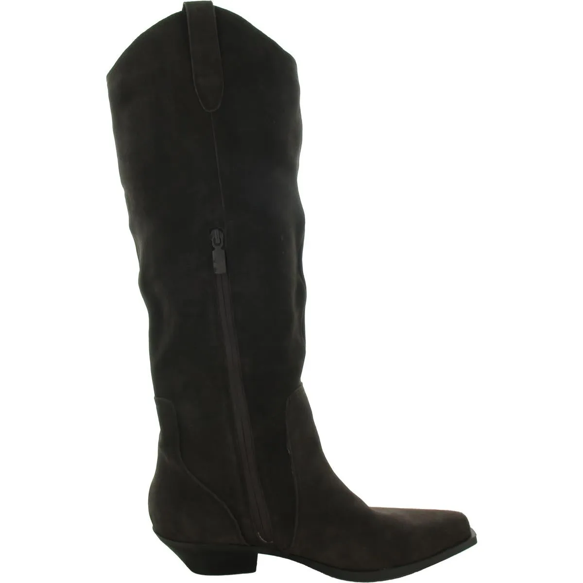 Phenix Womens Zipper Leather Knee-High Boots