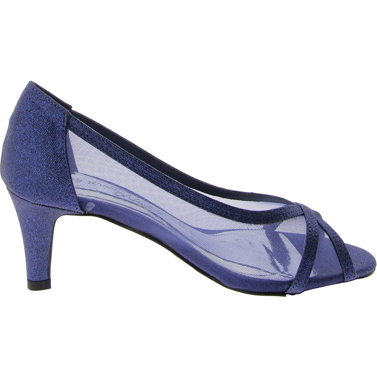 Picaboo Womens Glitter Peep Toe Heels