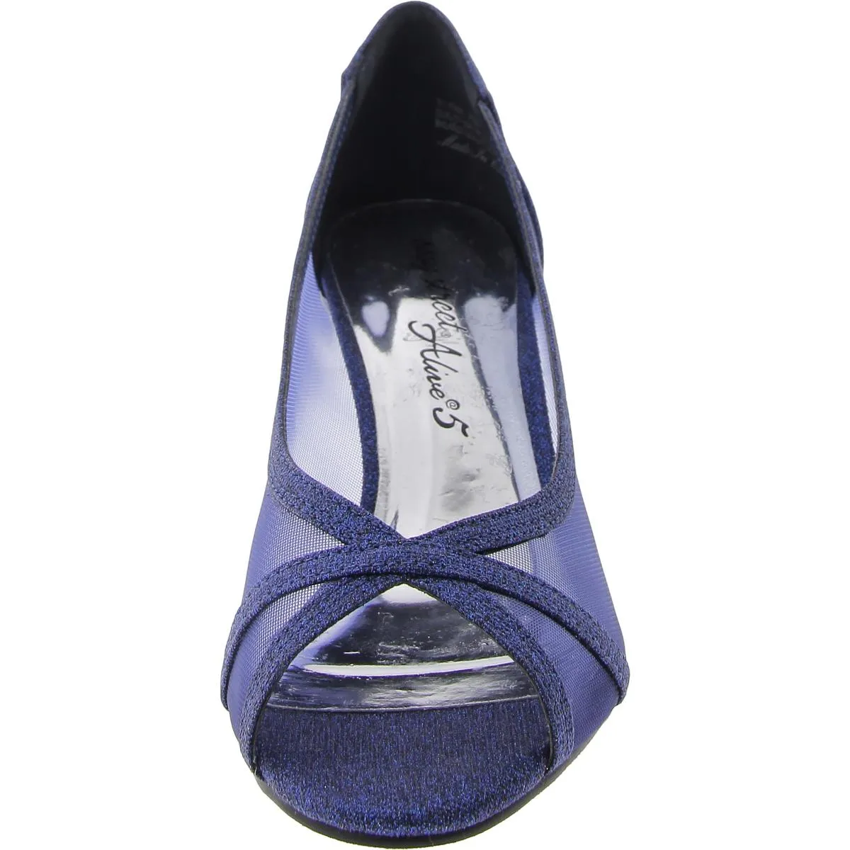 Picaboo Womens Glitter Peep Toe Heels