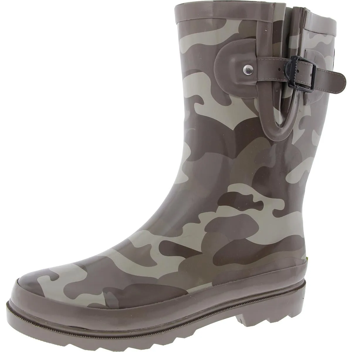 Polka Poultry Womens Outdoor Mid-Calf Rain Boots