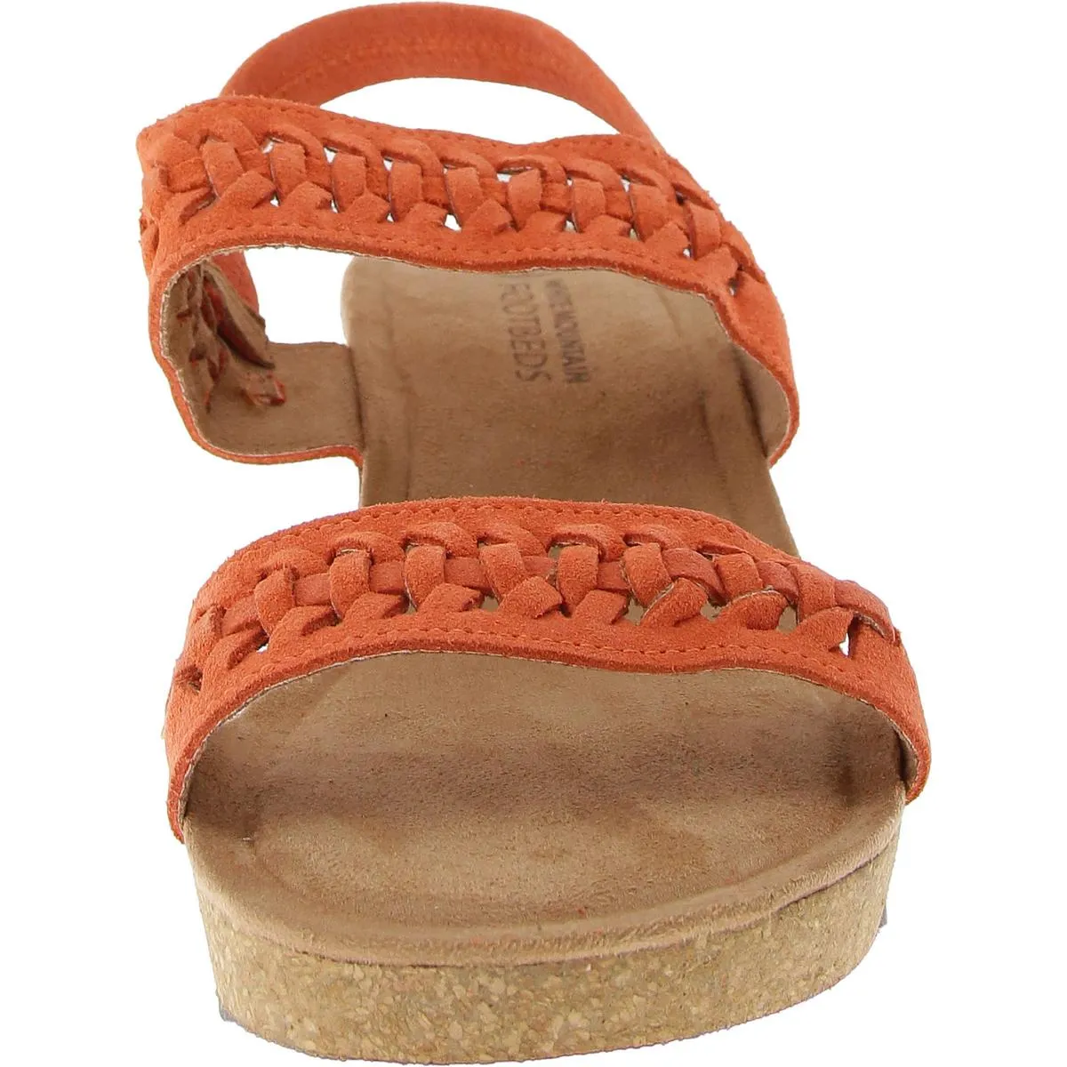 Pretreat Womens Faux Suede Cushioned Footbed Slingback Sandals