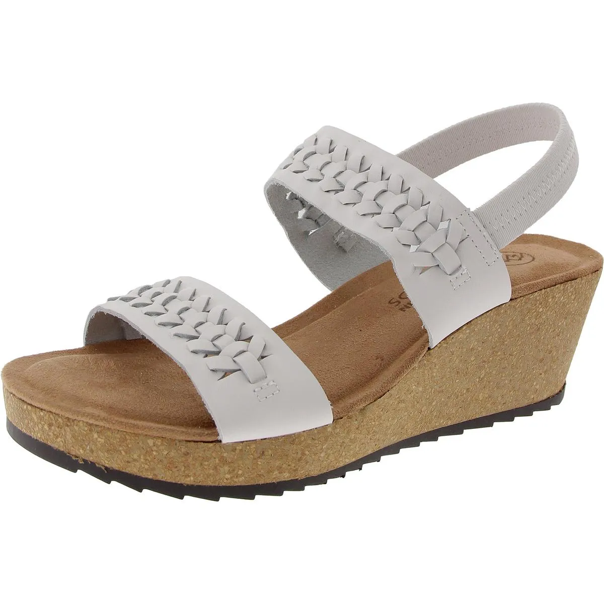 Pretreat Womens Faux Suede Cushioned Footbed Slingback Sandals