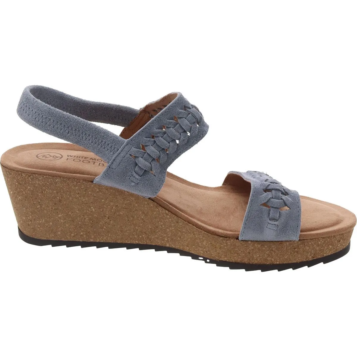 Pretreat Womens Faux Suede Cushioned Footbed Slingback Sandals