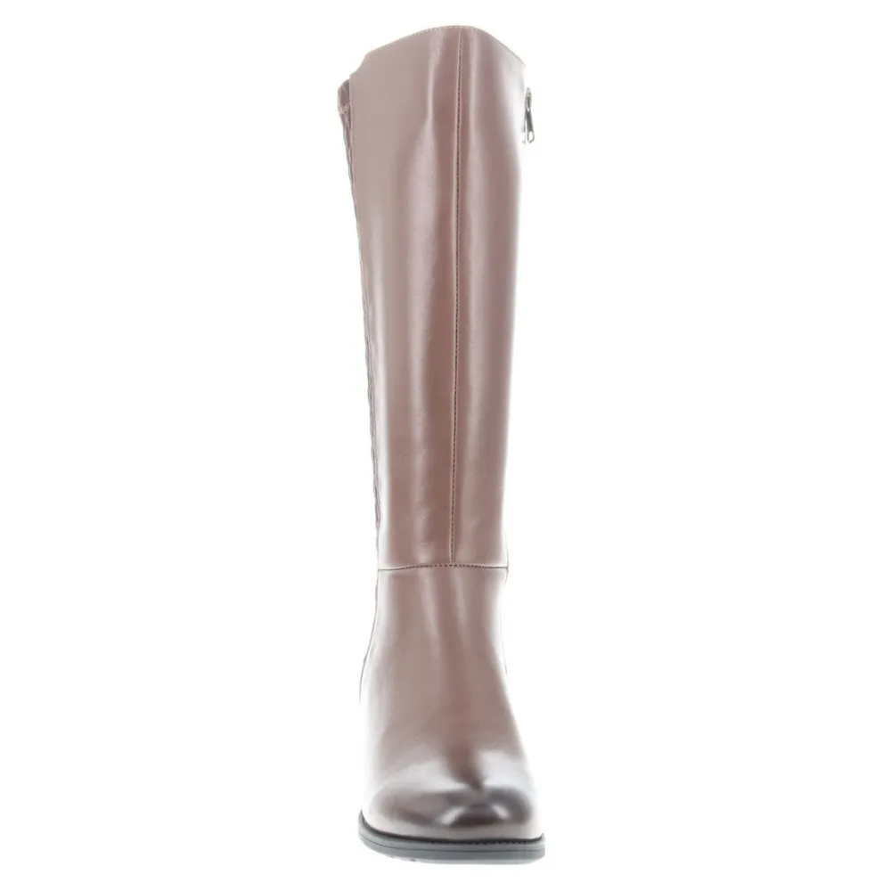 Propet Talise Stretchable Brown Leather Tall Boot (Women's)
