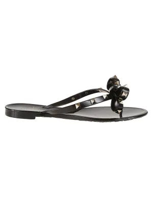 Pvc Sandals With Lace-Patterned Sole