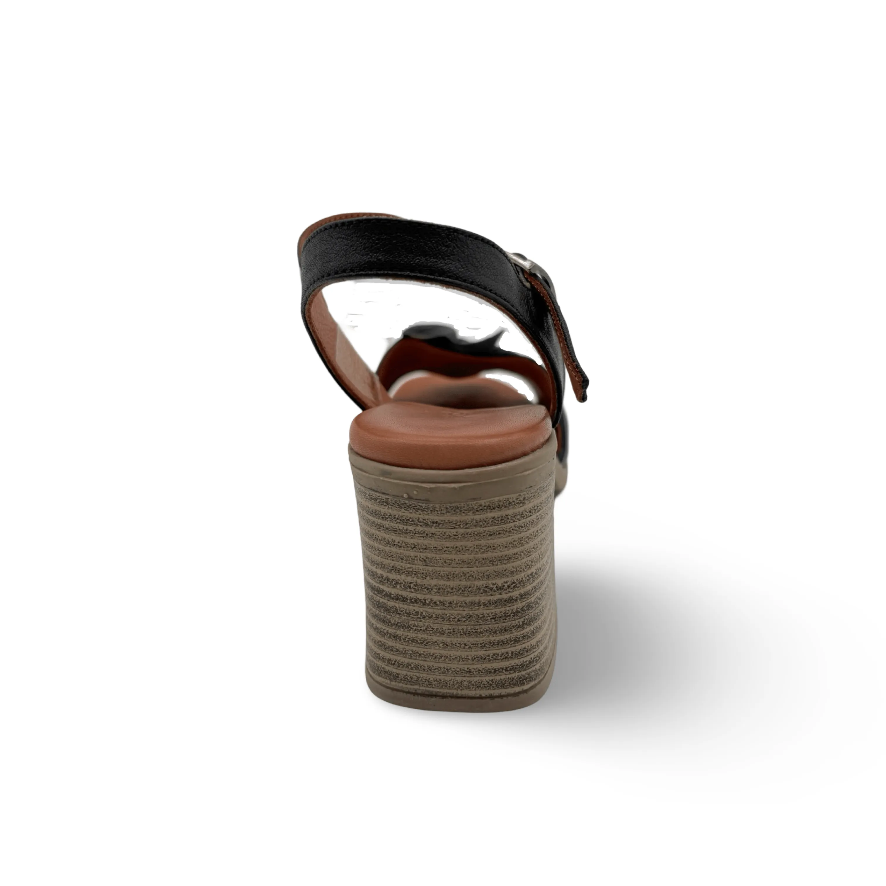 Quana Black Heel Sandal
