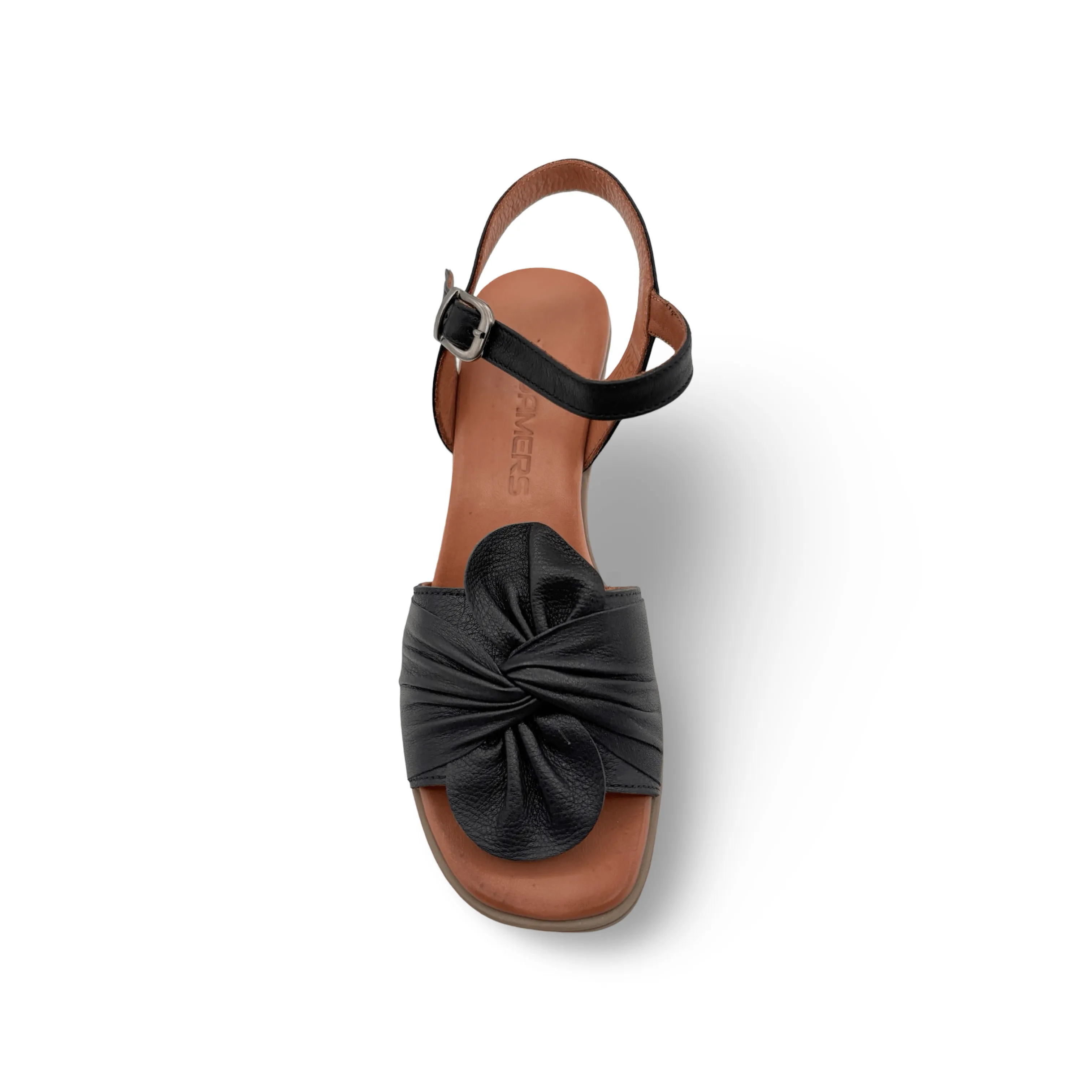 Quana Black Heel Sandal
