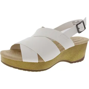 Raffey Womens Strappy Man Made Slingback Sandals