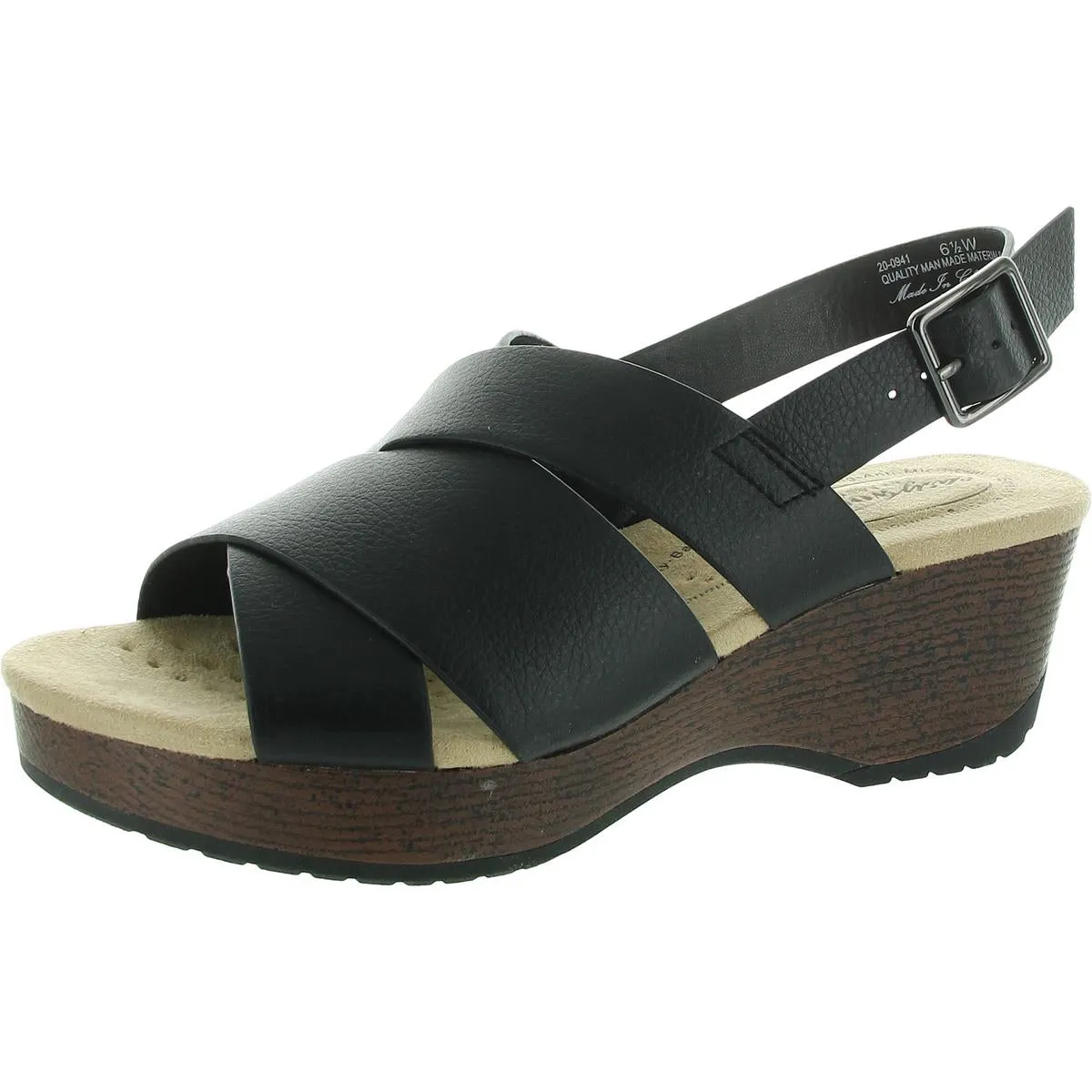 Raffey Womens Strappy Man Made Slingback Sandals