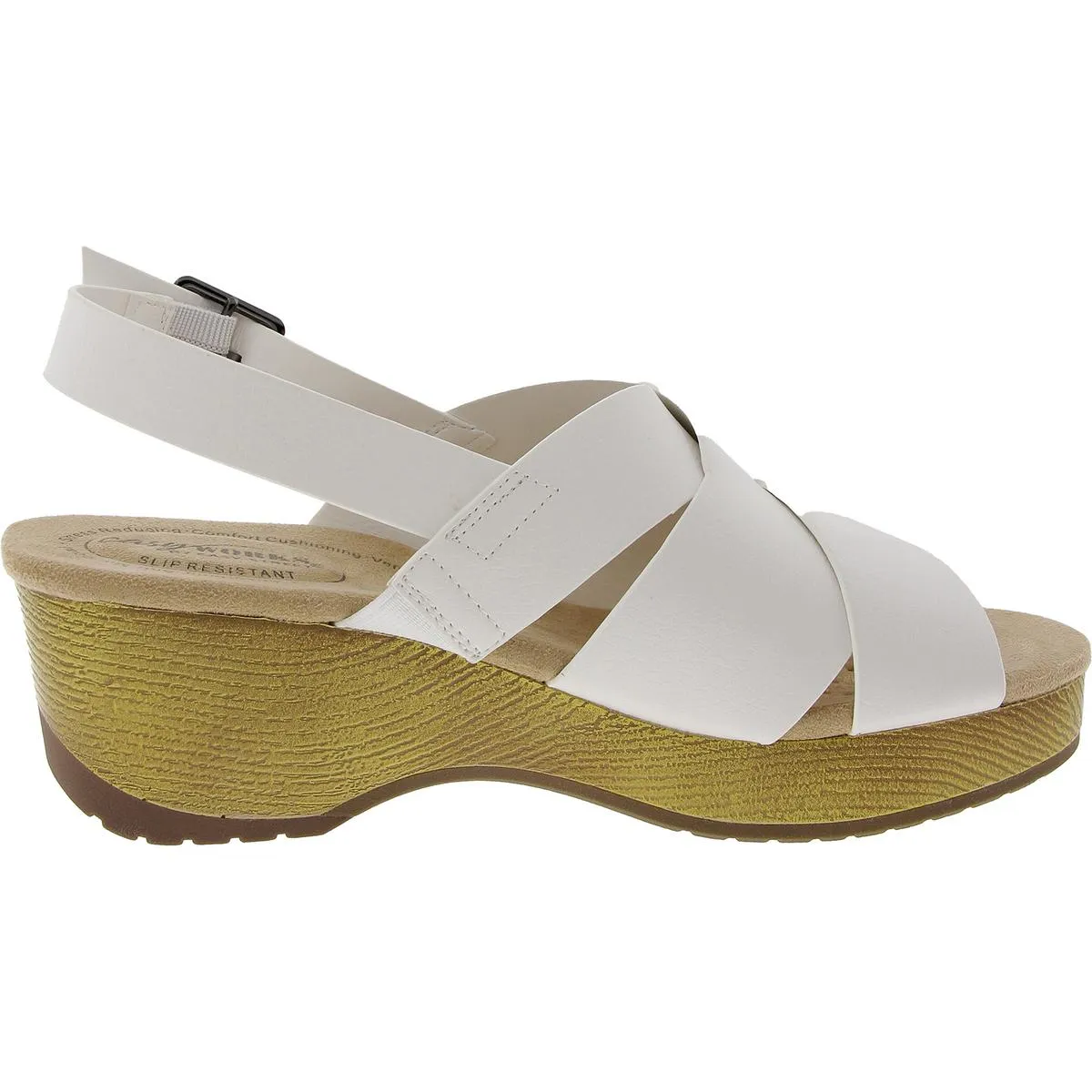 Raffey Womens Strappy Man Made Slingback Sandals