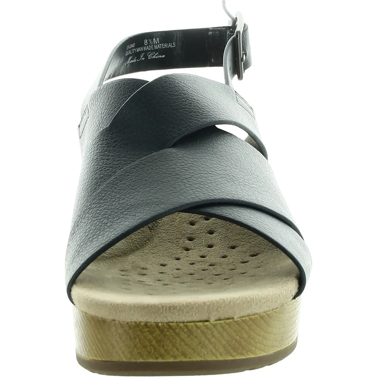 Raffey Womens Strappy Man Made Slingback Sandals