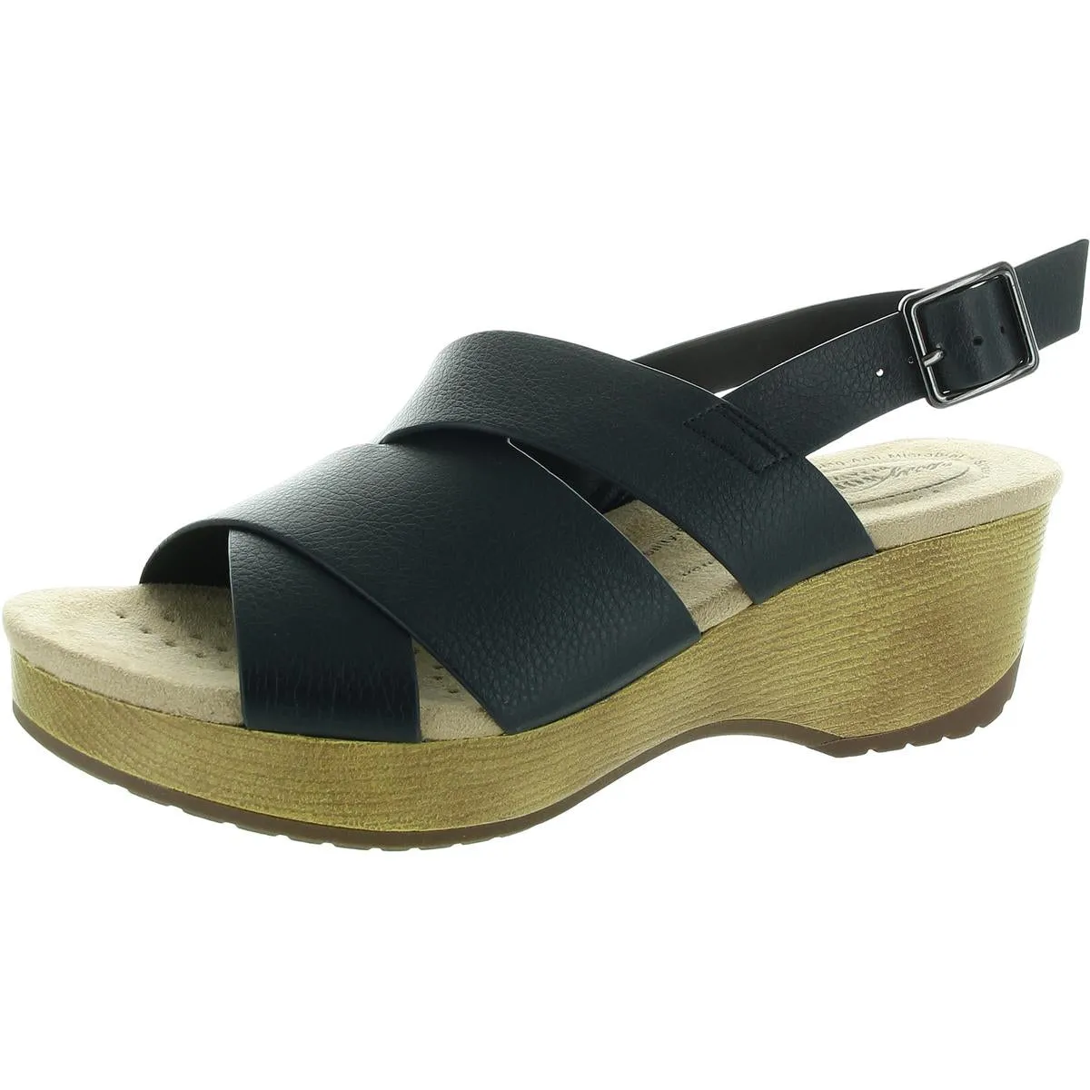 Raffey Womens Strappy Man Made Slingback Sandals