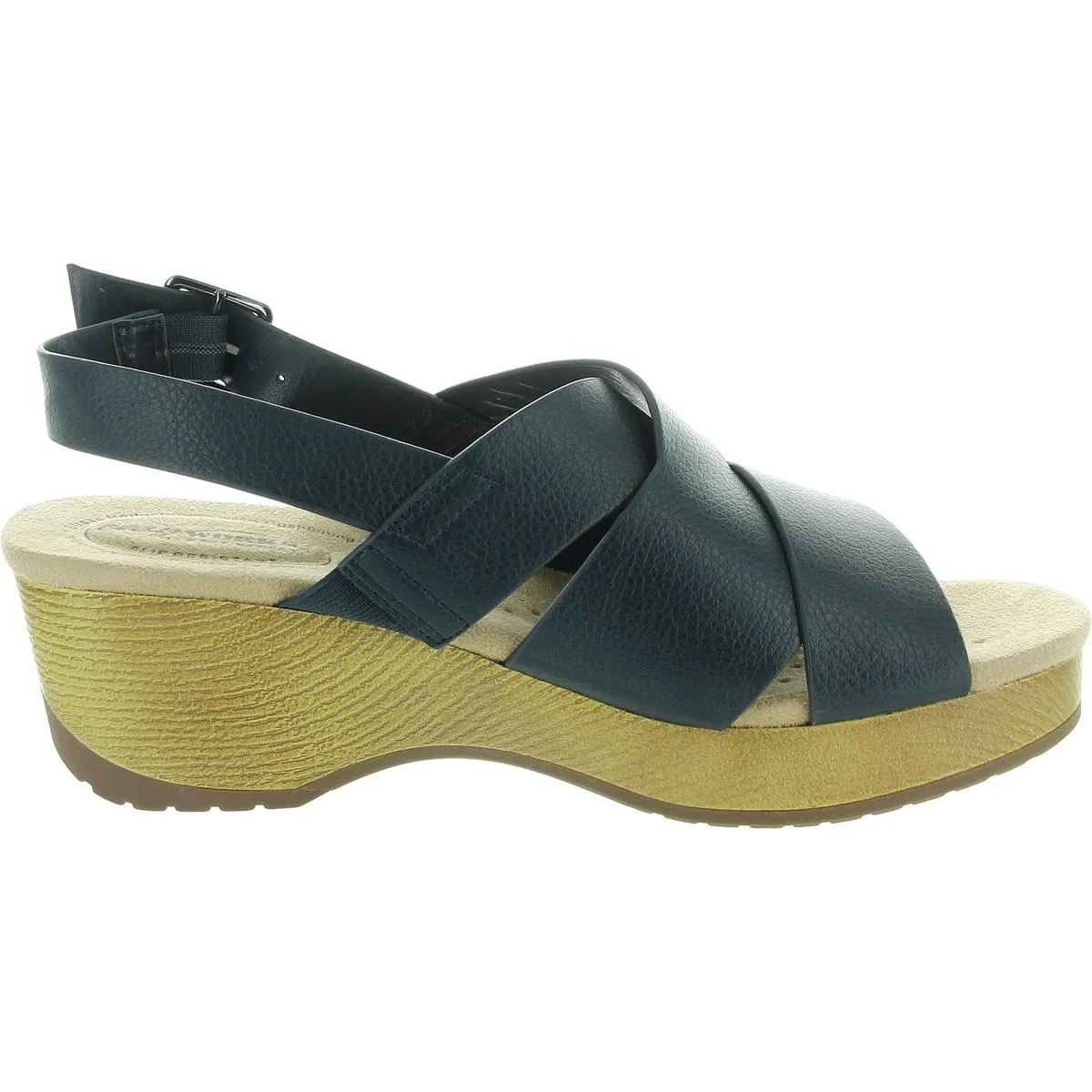 Raffey Womens Strappy Man Made Slingback Sandals