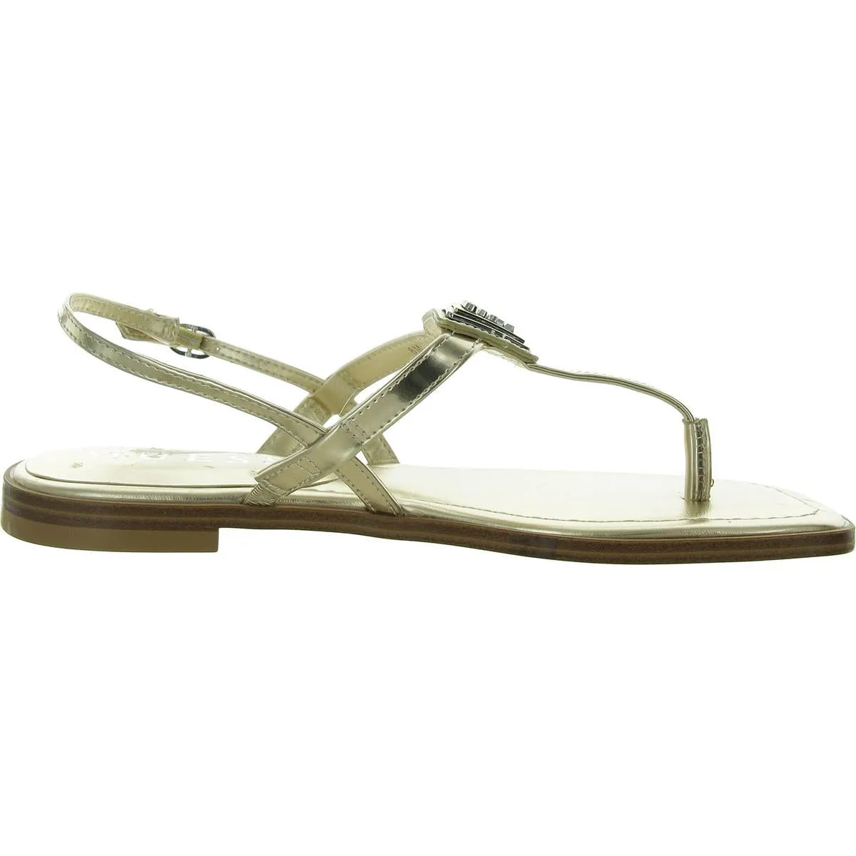 Rainey 3 Womens Faux Leather Flat Slingback Sandals