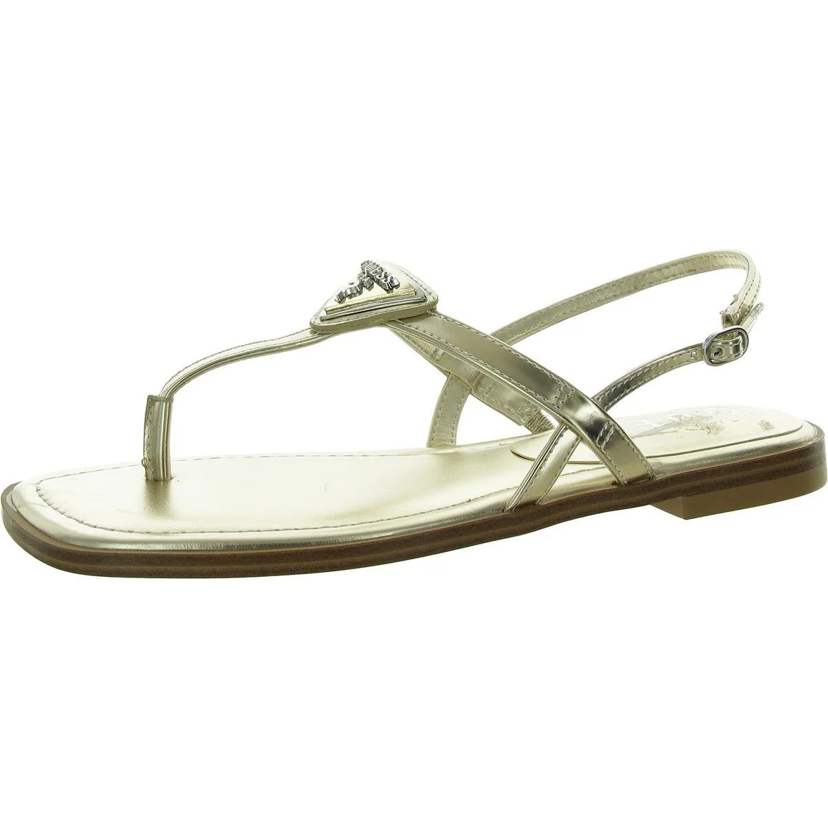 Rainey 3 Womens Faux Leather Flat Slingback Sandals